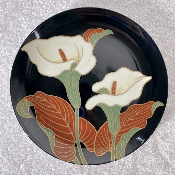 Vintage Fitz and Floyd Calla Lily Fine Porcelain Side Plates X4 - Picture 5 of 12